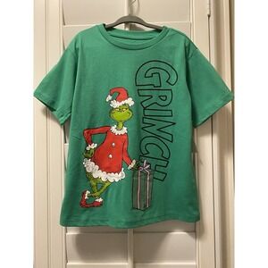 Dr. Seuss' The Grinch Girls Graphic Crew Neck Short‎ Sleeve T-Shirt Sizes 4-5